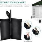 Best Choice Products 10x10ft Pop Up Canopy Tent with Sidewall, 1 Person 1 Minute Set Up, Carry Case, 4 Weight Bags - Dark Green