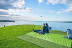 WEKAPO Beach Blanket Sandproof Waterproof, Extra Large Beach Mat, Oversized & Compact Sand Free, Quick Drying Beach Essentials for Vacation, Cruise, Picnic & Camping with Stakes