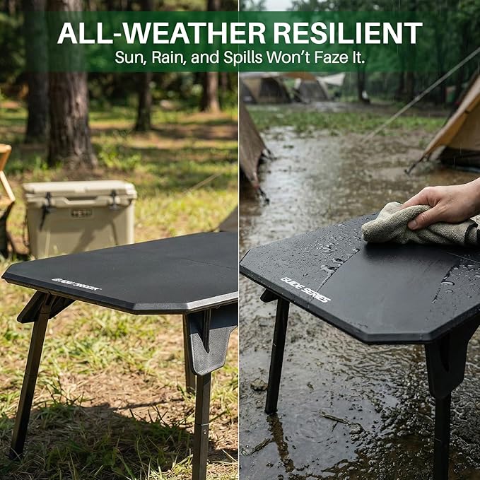 TOPCHANCES Folding Camping Table Outdoor,Ultralight Aluminum Camping Tables Multifunctional Portable Folding Table with Carrying Bag for Holiday Festival Camping Travel Picnic Grilling