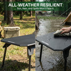 TOPCHANCES Folding Camping Table Outdoor,Ultralight Aluminum Camping Tables Multifunctional Portable Folding Table with Carrying Bag for Holiday Festival Camping Travel Picnic Grilling