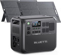BLUETTI AC200L Solar Generator Kit,2 100W Solar Panels (Ship Separately) Included, 2048Wh LiFePO4 Battery Backup w/ 4 2400W AC Outlets,3600W Power Lifting, Portable Power Station for Camping, Home Use