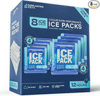 Rapid Performance Reusable Ice Packs for Coolers or Lunch Box | 4 Pack | Cold for Up to 12 Hours | Ice Packs for Cooler, Long Lasting for Camping, Beach