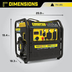 Champion Power Equipment 4250-Watt Dual Fuel RV Ready Portable Open Frame Inverter Generator with Quiet Technology