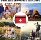 AOUTACC 12pcs Mini First Aid Kit Empty Pouch Bag with Zippered for Emergency at Home, Office, Car, Outdoors, Boat, Camping, Hiking