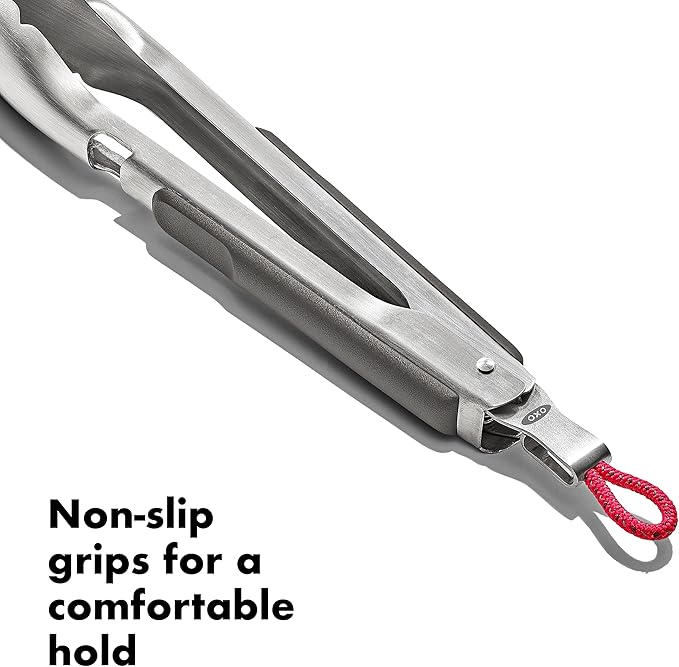 OXO Outdoor Camp Stove Tongs with Bottle Opener - 10.5 Inches