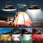 16500mAh 60W Rechargeable Camping Light with Remote 3000LM 2700/4000/6500K LED Camping Lantern Portable IP65 Waterproof Tent Lights Power Failur