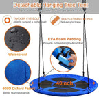 Hanging Tree Swing Tent Waterproof Backyard Hammock Chair Max Capacity 600lbs Detachable Play Tent Swing Play House Castle Nest Pod Indoor Outdoor Bedroom Ceiling Hanging Tent Camping Tree House