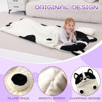 70" 4.2lbs Dog Thickened Kids Nap Mat for Preschool, Daycare,Kindergarten,Soft Washable for Boys and Girls, 2-in-1 Stuffed Animals Sleeping Bag and Pillow, Sleep Sack for Toddlers