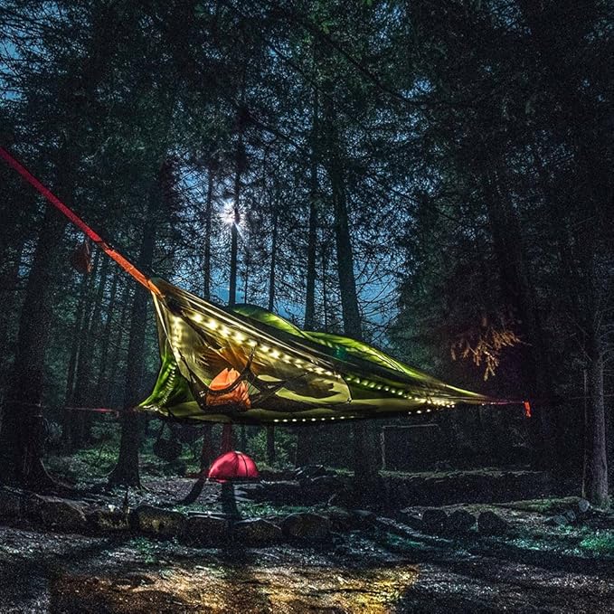 Tentsile Stingray V3 Tree Tent, Camping Hammock Tent, 3P Capacity, Portable Tree House Shelter for Campers, Backyards, Campgrounds, Designed in The UK