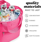 Fit & Fresh Carefree Cooler Collection – Insulated, Leakproof, Water-Resistant Tote & Mini Sling Bag for Summer Pool & Travel