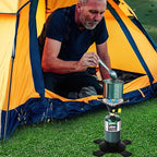 Bottletop Propane Camping Stove with Gas Cylinder Base Lightweight Propane and MAPP Gas Camping Stove with Instant Ignition for Hiking Backpacking and Outdoor Cooking Ultra-Portable Durable Camp Stove