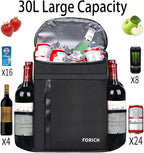 FORICH Soft Cooler Backpack Insulated Waterproof Backpack Cooler Bag Leak Proof Portable Small Cooler Backpacks to Work Lunch Travel Beach Camping Hiking Picnic Fishing Beer for Men Women