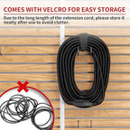 16/3 25 FT Outdoor Extension Cord Waterproof, Weatherproof & Flame Retardant Black 3 Prong Power Cord Outside for Lawn & Garden, 13 Amps 1625 Watts 125 VAC 16AWG SJTW, ETL Listed