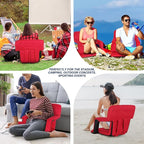 Nova Microdermabrasion 20.5"/25" Wide Stadium Seat for Bleachers w/Back Support Padded Cushion Portable Reclining Bleacher Seats Camping Stadium Chair Waterproof