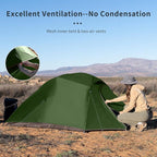 Naturehike Cloud Up 3 Person Backpacking Tent with Footprint - 3 Season Free Standing Lightweight 3 Person Camping Tent | with Footprint, Free Standing, Dome, Camping, Hiking, Waterproof