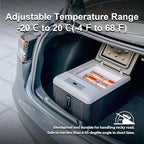 Alpicool C9PT Portable Car Freezer Cooler, 12 Volt Car Refrigerator, 10 Quart Fast Cooling, with 12/24V DC and 100-240V AC for Outdoor, Camping, RV, Truck (Black&Grey)