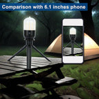 2 Pcs Tent Light for Camping Hanging,4 Lighting Modes Camp Light,Aluminum Alloy Tent Lights for Camping,Rechargeable Mini Camping Lantern for Backpacking,Power Outages,Hiking