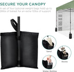 Best Choice Products 10x10ft Pop Up Canopy Tent with Sidewall, 1 Person 1 Minute Set Up, Carry Case, 4 Weight Bags - Sage Green