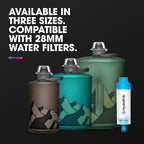 HydraPak Stow Collapsible Water Bottle – 350ml, 500ml, 1L – Ultralight, Leak-Proof, BPA-Free, Filter Compatible Travel & Hiking Flask