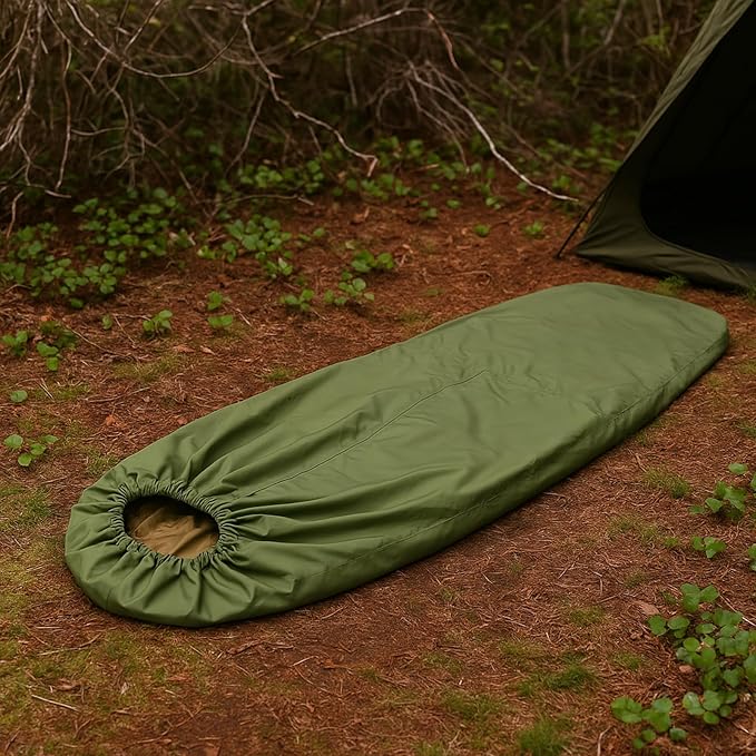 MT Military Modular Sleeping System, 3-Layer, Cold Weather Sleeping Bag, Waterproof Bivy Cover, Vacuum Compression Sack