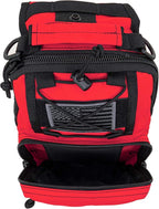 LINE2design First Aid Sling Backpack - Tactical EMS & Outdoor Rescue Bag - Red