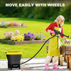 Portable Cordless Pressure Washer, Max 750PSI,2x5.0Ah Battery, 4 Adjustable Pressure Electric with 4.5Gal Tank 10FT Hose, 6-in-1 Nozzle for Car Washer,Patio,Camping