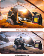HIDALIFE Wood Stove Fan Holder for Heater, Big Tray for Fireplace Fan and Heated Stuff Water Cup and Food, Propane Heater accessories for Outdoor Camping Tent