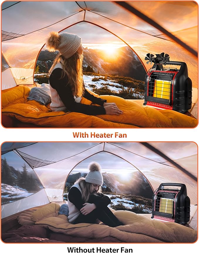 HIDALIFE Wood Stove Fan Holder for Heater, Big Tray for Fireplace Fan and Heated Stuff Water Cup and Food, Propane Heater accessories for Outdoor Camping Tent
