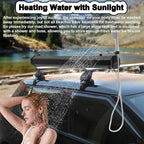 Solar Water Tank for Camping Shower, Portable Camping Showerhead Handheld with Storage Bag, Roof Rack Shower for Hiking, Car wash, Pet Cleaning, Beach Vacations,30L/7.93gal