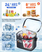 Soft-Sided Cooler Bag, 8/16 Can Insulated Lunch Box, Waterproof, Leak-Proof, Portable Lunch Bag for Work, Beach, Drink, Travel, Camping, Picnic, Gift