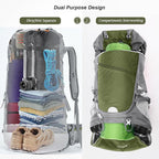 HOMIEE 50L Hiking Backpack Travel Bag Waterproof Camping Rucksack with Rain Cover Lightweight Backpacking Backpack