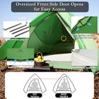 Naturehike 1/2 Person 3 Seasons Cloud Up Base Tent, Windproof [7-Level] & Rainproof [PU3000mm+] Camp Tent with Y Self-Supporting Structure for Camping Backpacking Hiking Trekking