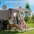 TIMBER RIDGE 5-9 Person SUV Tent with Screen Porch and Awning for Family Camping, Weather Resistant and Portable Van or Car Tent, Includes Rainfly and Storage Bag, 13' W X 10' L X 7.1' H