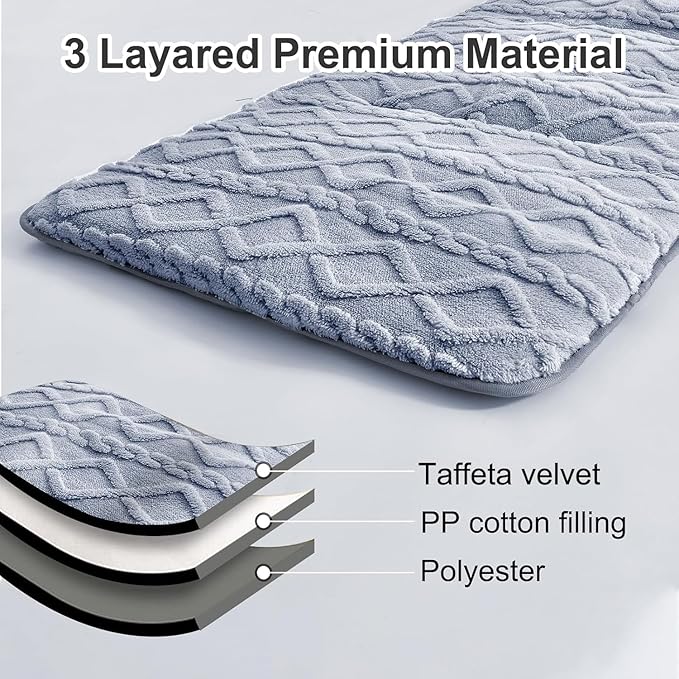 Folding Camping Cot Pad - Portable & Comfortable Outdoor Sleeping Mat with Elastic Strap, Lightweight Waterproof Bottom Mattress Pad
