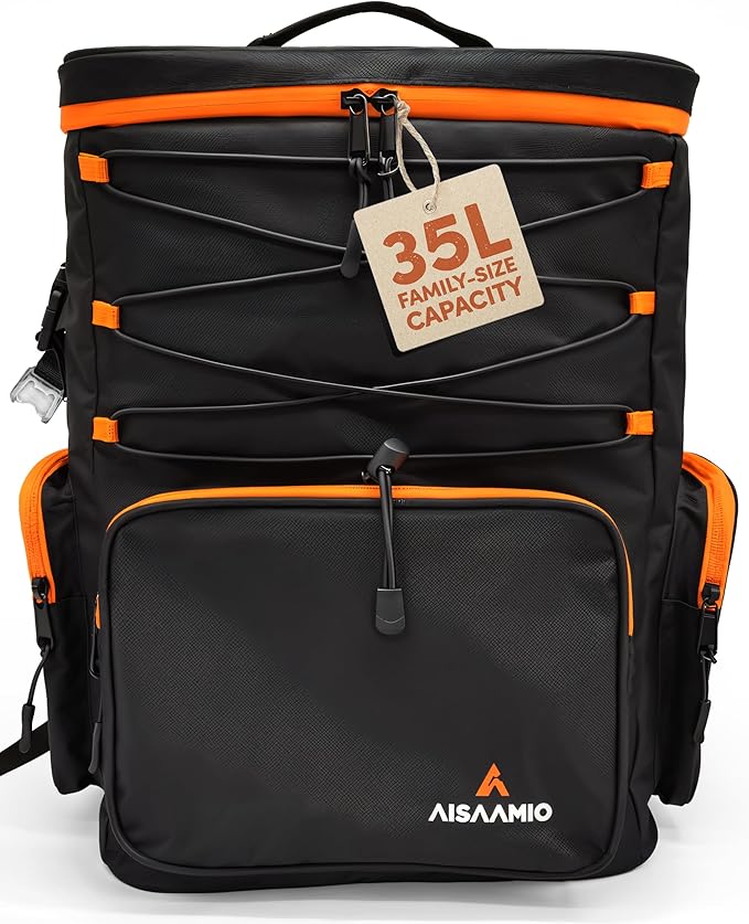 Cooler Backpack Insulated Waterproof – Backpack Coolers Insulated Leak Proof for Men & Women – 35/50 Can Ice Chest Backpack Cooler for Beach, Camping, Travel & Hiking