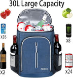 FORICH Soft Cooler Backpack Insulated Waterproof Backpack Cooler Bag Leak Proof Portable Small Cooler Backpacks to Work Lunch Travel Beach Camping Hiking Picnic Fishing Beer for Men Women