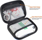 I GO 85 Pieces Hard Shell Mini Compact First Aid Kit, Small Personal Emergency Survival Kit for Travel Hiking Camping Backpacking Hunting Marine Car
