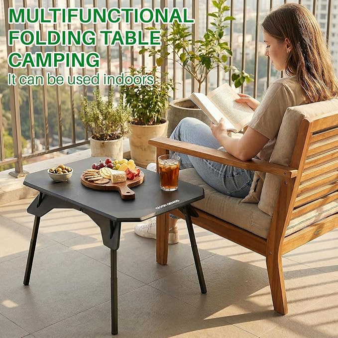 TOPCHANCES Folding Camping Table Outdoor,Ultralight Aluminum Camping Tables Multifunctional Portable Folding Table with Carrying Bag for Holiday Festival Camping Travel Picnic Grilling