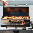 Magma A10-803 ChefsMate Gas Grill | Portable Stainless Steel BBQ | Ideal for Marine, RV, Camping & Outdoor Grilling