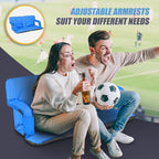 Nova Microdermabrasion 20.5"/25" Wide Stadium Seat for Bleachers w/Back Support Padded Cushion Portable Reclining Bleacher Seats Camping Stadium Chair Waterproof