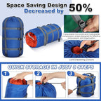 5 Pack Compression Stuff Sack 5 Assorted Size Sleeping Bag Stuff Sack Ultralight Sleeping Bag Cover Space Saving Gear for Travel Outdoor Camping Hiking Backpacking