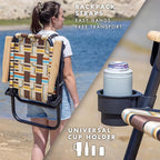 GoSports WOVN Beach Backpack Chair - 9 Styles Available - Premium Folding Camping Chair