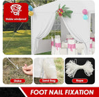 FDW Party Tent 10x30 Outdoor Gazebo Canopy with 8 Removable Sidewalls, Waterproof Wedding, Patio, – UV Protection for Events & Gatherings