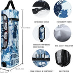 Golf Cooler Bag Plus Ice Pack Soft Sided Insulated Cooler Bag- Holds 6 Pack of Cans or 2 Wine Bottles - Grey Camo Golf Beer Sleeve Black Fits Discreetly in Golf Bags
