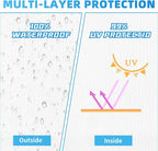 Joramoy Canopy Tent Sidewalls 10×10 for Pop Up Canopy, Instant Sunwall with Waterproof and UV Protection Layer,1 Pack Sidewall Only(White)