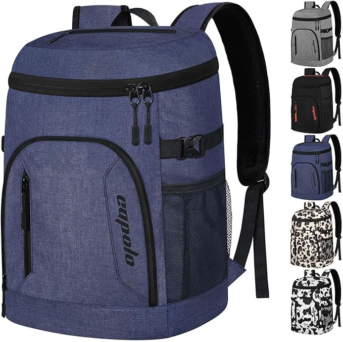 Capolo Cooler Backpack for Men Women Insulated Backpack Cooler Leak Proof Thermal Bag Beverage Soft Cooler Bag Lunch Backpack for Camping 30/45 Cans