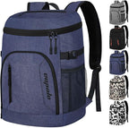 Capolo Cooler Backpack for Men Women Insulated Backpack Cooler Leak Proof Thermal Bag Beverage Soft Cooler Bag Lunch Backpack for Camping 30/45 Cans