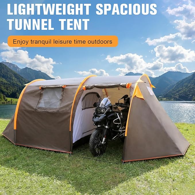 Generic Oxford 2-Person Backpacking Tent Windproof Lightweight Tent Rainproof Waterproof Tent for Camping Hiking Cycling