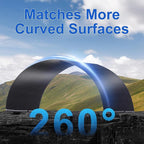 400W Semi-Flexible Solar Panel Kit Lightweight Monocrystalline Ultra-Flexible RV Solar Panel Kit with 30A Charge Controlle for 12-24V Battery Charging Car Battery Camping Stuff Offgrid RV Living
