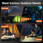 Versatile Solar Flashlight with Dual Charging Modes | 4 Light Modes USB/Solar Powered| Portable Emergency Charger & Outdoor Camping Light (Red-2pcs)